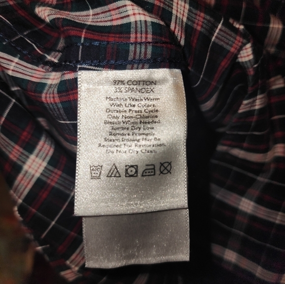 Eddie Bauer 2XL Plaid 3/4 Sleeve - Picture 7 of 9